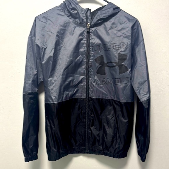 Under Armour Gray and Black Windbreaker - Picture 1 of 4